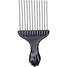 2er-Set breite Haarkämme mit schwarzen Stahlnadeln zum Entwirren der Haare für glattes Styling
