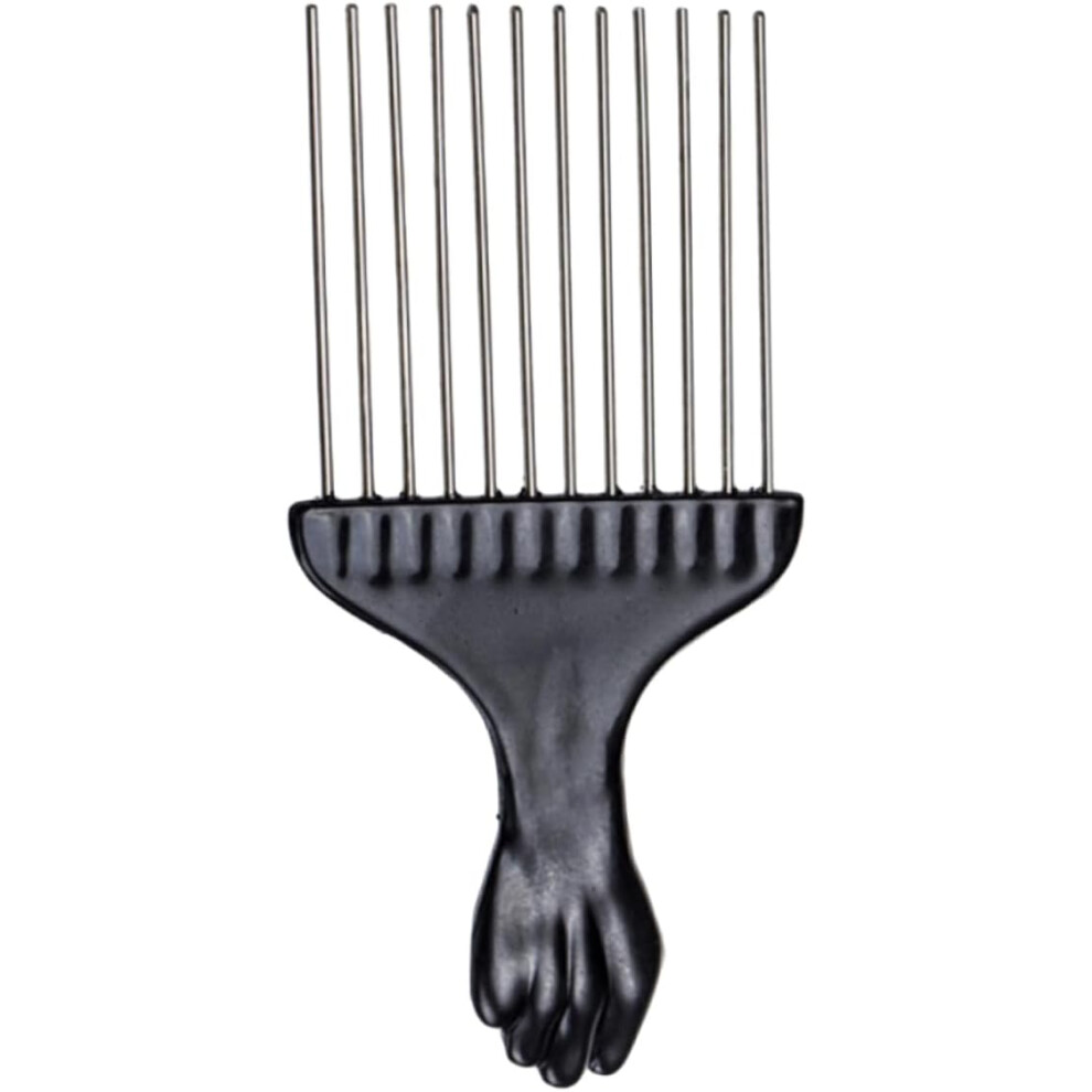Hkhbjs 2Pcs Wide Tooth Comb Set Black Steel Needle Hair Detangling Combs For Slick Styling Suitable