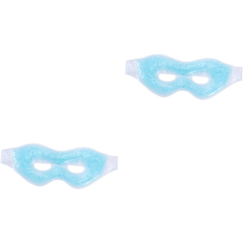 Hkhbjs Blue 2Pcs Ice Eye Mask Cooling Gel Eye Mask For Fatigue Relief For Sleeping Travel And Relaxation