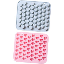 Moules à chocolat en silicone résistants aux températures extrêmes (lot de 2)