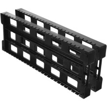 2 Stück ESD-Regal-Leiterplattenhalterung mit 25-Nut-ABS-Stangenprofil