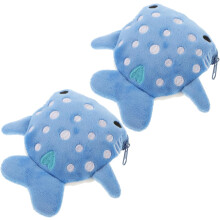 Lot de 2 porte-monnaie requin, petit portefeuille kawaii pour femme, pochette Ă monnaie, trousse Ă maquillage