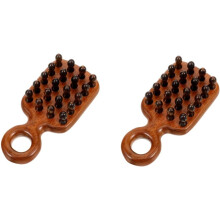2 Stück Holzkämme mit breiten Zinken, antistatische Kopfhautmassagekämme für lockiges Haar, für Spa und den täglichen Gebrauch