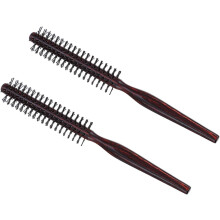 2er-Pack Lockenkämme aus Birnenholz mit Holzgriff – ideal zum Definieren von Locken und Stylen.