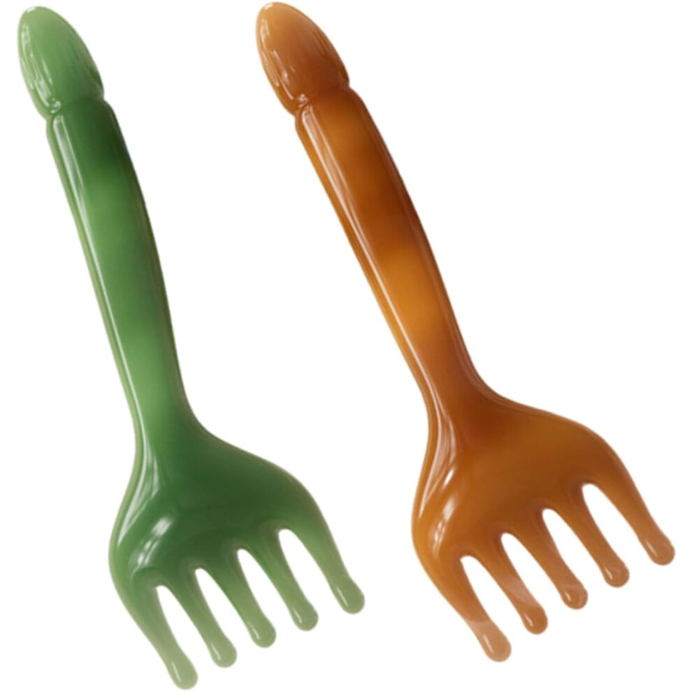 Hkhbjs 2Pcs Resin Massage Comb Scalp Massage Tool For Hair Scalp Massager Creative Wide Tooth Comb