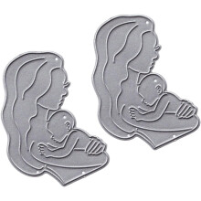 2 Stück Stanzformen aus Kohlenstoffstahl, Mutter-und-Baby-Form