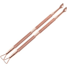 2pcs Nail Cuticle Pusher Cuticle Remover Tool for Nail Art Care Dual End Steel Pusher Cleaner for Pedicure Use