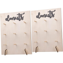 2er-Set Donut-Präsentationsständer mit Stäben für Hochzeiten und Partys – Stabiler Desserthalter