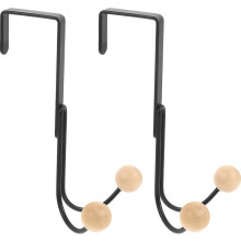 2pcs Iron Craft Door Back Hook Over The Door Hooks for Bedroom Closet Coat for Hanging Clothes