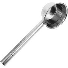Mestolo da zuppa in acciaio inox con manico lungo 201, acciaio inox versatile, facile da pulire, colore argento, paletta per acqua