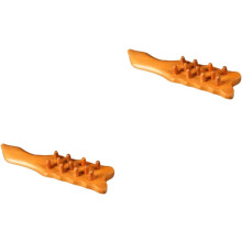 2er-Pack Haarkämme aus Redwood-Holz mit natürlicher Textur für Kopfhautmassage und -entlastung, ideal für Reisen und als Haarkamm.