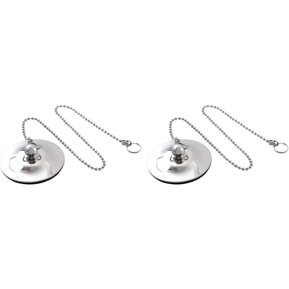 2Pcs Bathtub Drain Plug Chain For Sink Basin Tub Drain Stopper Bathroom Accessories 5455468315985