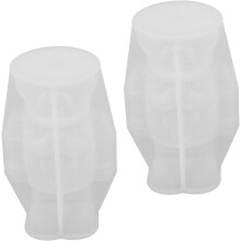 2 Stück Nussknacker DIY-Formen Silikon-Kerzengießform für Weihnachtsbasteleien Weihnachtsformen