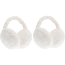 2pcs Warm Earmuffs for Women Winter Outdoor Plush Ear Warmers Skiing Accessories Cold Weather Ear Covers