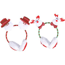 2pcs Christmas Headband Ear Sleeves Creative Winter Earmuffs for Women Warm Ear Covers