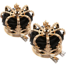 2 Stück Kronen-Haarspangen für schwarze Prinzessinnen-Haarnadeln, Halloween-Kopfschmuck, Party-Haaraccessoires