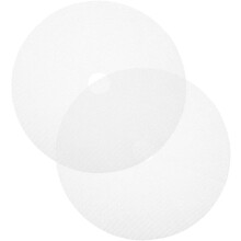2pcs round Silicone Dehydrator Sheets Food Dehydrator Liner White Non-stick Rapid Drying Preserving Taste