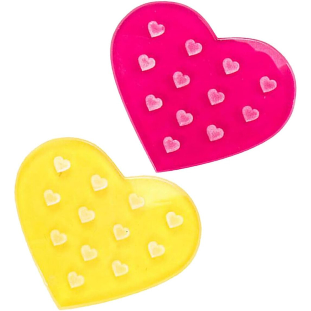 Hkhbjs 2Pcs Eyelash Glue Drop Tool Heart Glass Pallet For Eyelash Extension Lash Pad Practical Supply