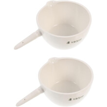 Verdampfungsschale mit Griff, 150 ml, Porzellan, Labor-Verdampfungsbecken, robust, hochtemperaturbeständig