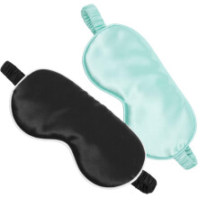 2 Stück Seiden-Schlafmasken, bequeme Schlafmaske für die Nacht, Augenklappe