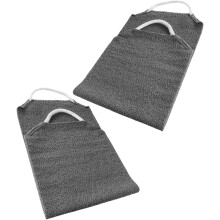 2er-Packung mattierte Badetücher, Peeling-Rückenbürste, langer Luffaschwamm