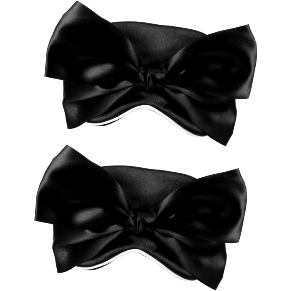 Hkhbjs 2Pcs Travel Portable Sleep Eye Mask Delicate Design For Sleeping For Home Airplane Travel Comfortable Eye Cover