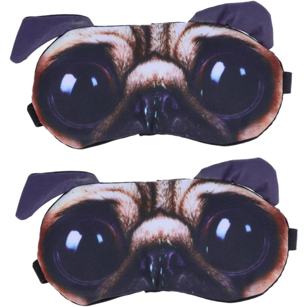 Hkhbjs 2Pcs Cartoon Blindfolds Eye Mask Cover For Sleeping Ice Compress Sleep Eye Mask Animal Shaped Design For Nighttime Use