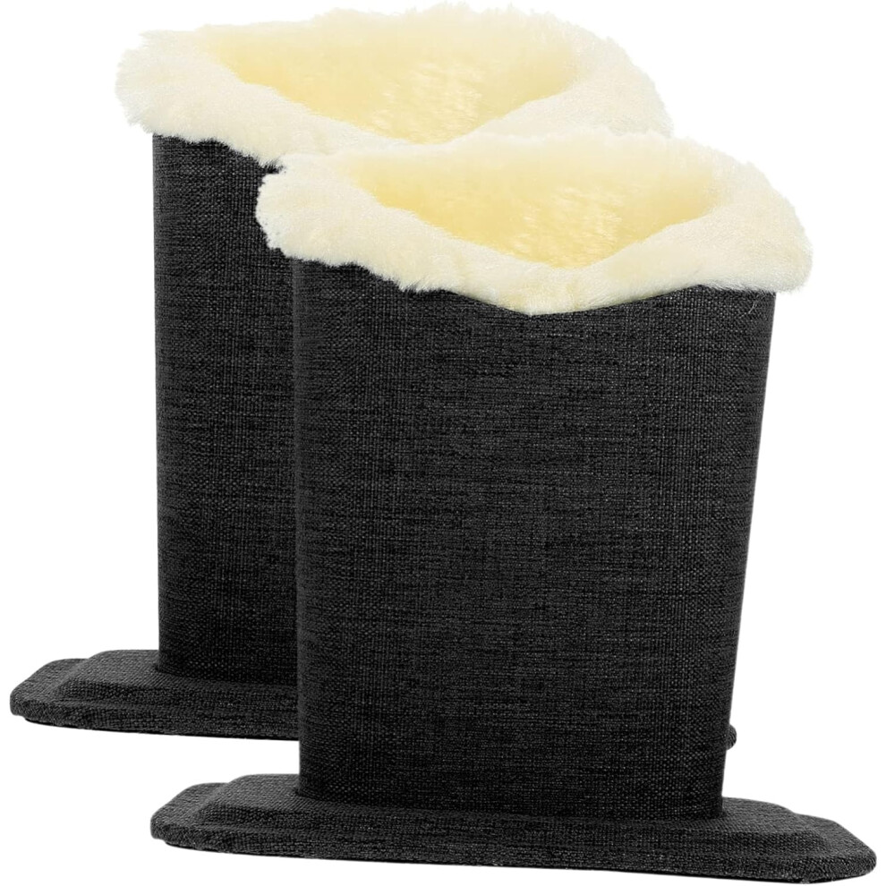 Hkhbjs 2Pcs Plush Sunglasses Stands Eyeglasses Display Stand In Black Cloth Material With Creative Appearance For Shop Window Or Home Use