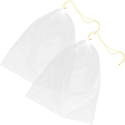 2pcs Honey Strainer Tool Beekeeping Filter Mesh 120 Grit Nylon Multipurpose Washable Bag