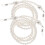 Lot de 2 chaînes antidérapantes blanches pour lunettes - Accessoires élégants 1