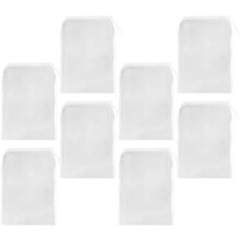 8pcs Strainer Bag Fine Mesh Kitchen Filter Cloth 80 Mesh Nylon Reusable Filter Bags