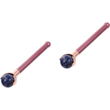 2 Stück Jade-Roller für Gesichtsmassage, Schönheitswerkzeug für Frauen, Rollmassagegerät, Jade-Hautpflegegerät für das Home-Spa