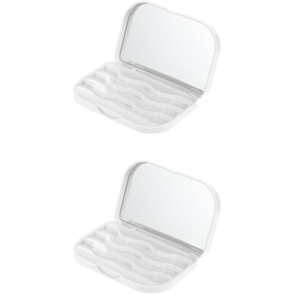 Hkhbjs 2Pcs Eyelash Storage Case Eyelash Packaging Box False Lash Storage Container Organizer