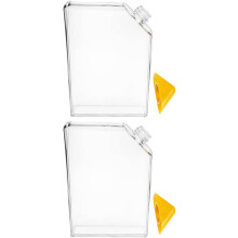 Przenośna, smukła plastikowa butelka na wodę 450 ml, 2 szt., szczelna, płaska, prostokątna butelka