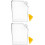 Portable Slim Plastic Water Bottle 450ml 2pcs Leak-proof Flat Rectangular Flask 1