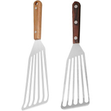 2 Stück Fischsteak-Wender aus Edelstahl mit angenehmer Haptik und glatten Kanten