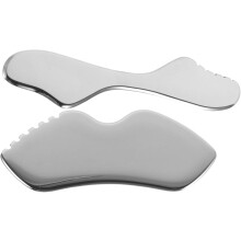 2pcs Stainless Steel Massage Board for Face Gua Sha Tool for Scraping Massage Metal Face Tools Guasha Neck Eyes