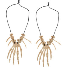 2er-Set Totenkopf-Anhänger aus Kunstharz, Unisex-Schmuck, Gothic-Accessoire für Halloween, Kostümpartys, Cosplay und Alltag
