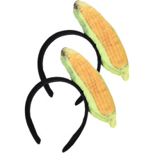 2er-Pack lustiges, niedliches Mais-Stirnband, Kostümaccessoires für Mädchen, Halloween-Cosplay-Requisite
