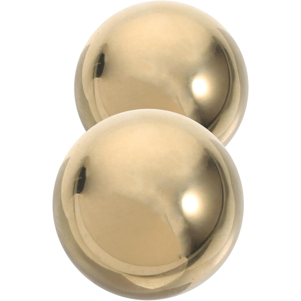 Hkhbjs 2Pcs Brass Fitness Handball Mirror Decorative Spheres For Home Gym Decor Exercise Equipment