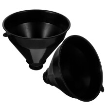 Lot de 2 entonnoirs à huile de grand diamètre, à large ouverture, réutilisables en plastique, réduisant les déversements.