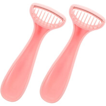Lot de 2 lames d'épilation indolores pour femmes, pour le visage, le maillot, les aisselles et les jambes.