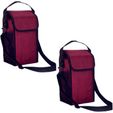 2 Stück isolierte Picknicktaschen, wärmespeichernde Lunchtaschen für Camping, Reisen und Schule