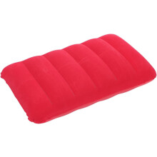 2 Stück aufblasbares Lendenkissen und Kopfkissen 65 x 45 cm, PVC-Flockmaterial, tragbares Campingkissen