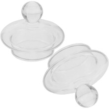 2 Stück Ersatz-Glasdeckel für Whiskygläser, breite Verkostungsdeckel