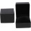 2pcs Multi-function Watch and Jewelry Box Set Matte Black Pu Leather Portable Storage Case 1