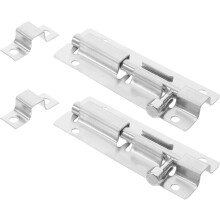2pcs Heavy Duty Stainless Steel Door Bolt Lock Extended Slide Latch