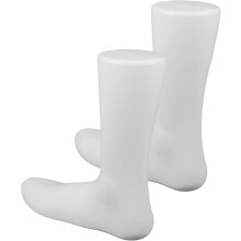 Modelos de exibição do manequin do pé feminino de 2pcs para suporte de meia e sapato, forma de pés de mulheres adultas de plástico