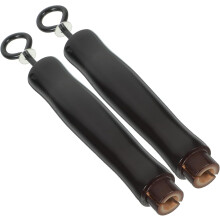 Poignée de rechange en bois pour pot, embout détachable (2 pièces)