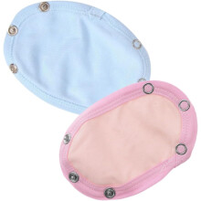 2 Stück Baumwoll-Body-Verlängerungen mit Druckknöpfen für Strampler, Jungen, Mädchen, Neugeborene, Einteiler